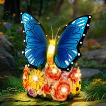Luz solar de estátua de borboleta Linkax Garden, decoração externa