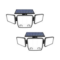 Luz Solar De Inundação 3000LM Com Detector De Movimento Dual PIR, 3 Modos, 270 graus Iluminação À Luz Solar De Inundação 3000LM Com Detector De Movimento Dual PIR, 3 Modos, 270 graus Iluminação À