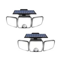 Luz Solar De Inundação 3000LM Com Detector De Movimento Dual PIR, 3 Modos, 270 graus Iluminação À Luz Solar De Inundação 3000LM Com Detector De Movimento Dual PIR, 3 Modos, 270 graus Iluminação À