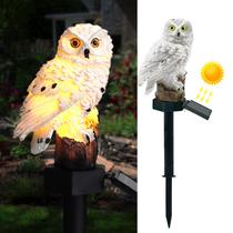 Luz solar de jardim DOUBLE 2 C Owl impermeável branca quente