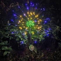 Luz solar de jardim FATONESA 150 LED Firework, impermeável, pacote com 2
