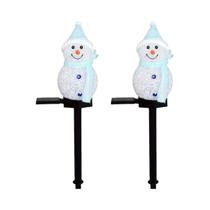 Luz Solar De Natal Em Forma De Boneco De Neve À Prova d'Água Para Jardim Externo, Lâmpada De Luz Solar De Natal Em Forma De Boneco De Neve À Prova d'Água Para Jardim Externo, Lâmpada De
