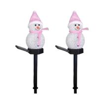 Luz Solar De Natal Em Forma De Boneco De Neve À Prova d'Água Para Jardim Externo, Lâmpada De Luz Solar De Natal Em Forma De Boneco De Neve À Prova d'Água Para Jardim Externo, Lâmpada De