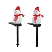 Luz Solar De Natal Em Forma De Boneco De Neve À Prova d'Água Para Jardim Externo, Lâmpada De Luz Solar De Natal Em Forma De Boneco De Neve À Prova d'Água Para Jardim Externo, Lâmpada De