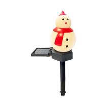 Luz Solar De Natal Papai Noel Boneco De Neve Para Decoração Externa À Prova d'Água Com Estacas Para