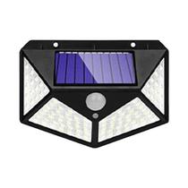 Luz Solar Externa À Prova d'Água Com Sensor De Movimento PIR De 100 LEDs Para Decoração De Quintal,