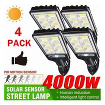 Luz solar externa Pozzorca Sun Light 72Cob 1200mAh, pacote com 4