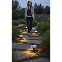 Luz Solar Jardim 4Pçs Amarela LED IP65 Fotocélula Luz Solar Jardim 4Pçs Amarela LED IP65 Fotocélula