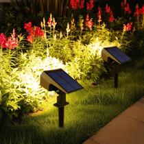 Luz Solar LED 1200mAh à Prova D'Água para Jardim, Quintal e Gramado