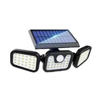 Luz Solar LED Com Sensor De Movimento Para Exterior, Lâmpada De Parede À Prova d'Água IP65 Com Três