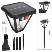 Luz Solar LED Para Caminho Externo Com Sensor De Movimento, Lâmpada De Jardim Retro À Prova d'Água