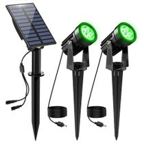 Luz Solar LED Verde Para Exterior IP65 À Prova d'Água Holofote Solar De Alumínio Para Jardim E