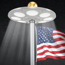 Luz Solar para Mastro de Bandeira PPQ 136 LEDs à Prova d'Água 4,5-7,5 m