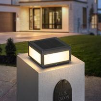 Luz Solar para Poste MVBT 30 cm Cuadrada LED Blanco Cálido IP54