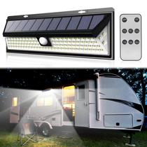 Luz solar para varanda para trailers CCBASEBALL 118 LED com sensor de movimento Luz solar para varanda para trailers CCBASEBALL 118 LED com sensor de movimento