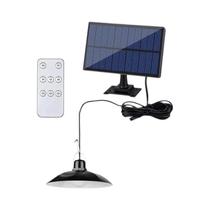 Luz Solar Pendente Branca Com Controle Remoto Para Camping, Jardim E Uso Externo, Lâmpada LED De