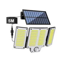 Luz Solar Super Brilhante 234LED Com Sensor IR, Luz De Rua Com Controle Remoto E Múltiplos Modos