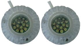 Luz Subaquática Led Branco 15 Leds P/ Barcos Ou Piscina Par Luz Subaquática Led Branco 15 Leds P/ Barcos Ou Piscina Par