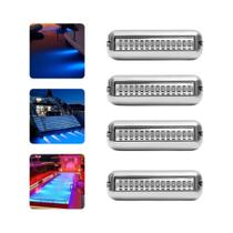 Luz Subaquática Marinha À Prova d'Água Com 42 LEDs Para Barco, Lâmpada De Transom Para Iate, Luzes