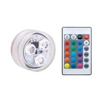 Luz Subaquática RGB À Prova d'Água Com Controle Remoto Para Piscina, Lagoa E Vaso - 16 Cores