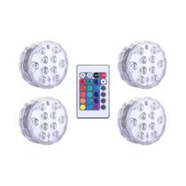 Luz Submersível RGB Para Mergulho Com Bateria De Lítio De 1200mAh, Controle Remoto RF, Lâmpada