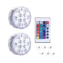 Luz Submersível RGB Para Mergulho Com Bateria De Lítio De 1200mah E Controle Remoto RF Para