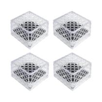 Luz Subterrânea Em Forma De Floco De Neve 3200K À Prova d'Água IP67, Pacote Com 4 Lâmpadas Luz Subterrânea Em Forma De Floco De Neve 3200K À Prova d'Água IP67, Pacote Com 4 Lâmpadas