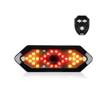 Luz traseira direcional recarregável 900mAh com controle remoto