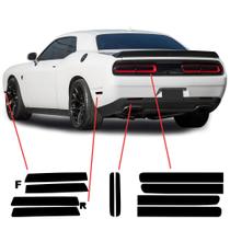 Luz traseira Sidemarkers Kit de tonalidade de refletores traseiros Dodge Challenger 2015-2022 Luz traseira Sidemarkers Kit de tonalidade de refletores traseiros Dodge Challenger 2015-2022