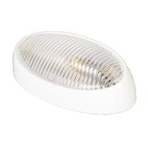 Luz utilitária para varanda Arcon 51251 com lente transparente e base branca