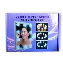 Luzes Camarim Maquiagem Com 10 Lampadas 3 Cores Led Luzes Camarim Maquiagem Com 10 Lampadas 3 Cores Led