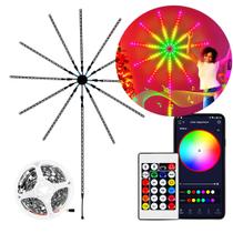 Luzes Coloridas Fogo De Artifício Fita LED RGBW Controle e App TB5088