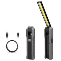 Luzes de acampamento lanternas portátil led cob luz de trabalho usb recarregável tocha magnética lâmpada de mão worklight pacote a