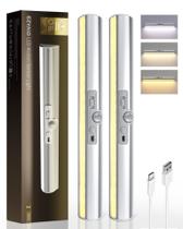 Luzes de armário com sensor de movimento EZVALO 1800mAh recarregáveis