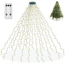 Luzes de árvore de Natal Aneuway 400 LED 2m x 16 Warm White
