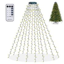 Luzes de árvore de Natal Dazzle Bright 2,5 m 448 LED branco quente
