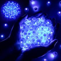 Luzes de balão LED chzk 100 unidades multicoloridas à prova d'água (azul)