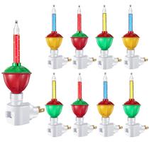 Luzes de bolha de Natal Sumind 9 peças com candelabro E12