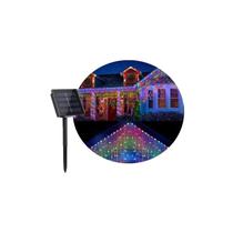 Luzes de cachoeira Solar 300 LED de Natal 8m multicoloridas