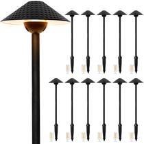 Luzes de Caminho Gardencoin 12V Alumínio Vintage Pacote com 12