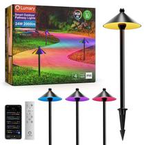 Luzes de caminho Lumary Smart de baixa tensão RGBAI, kit com 4 unidades Luzes de caminho Lumary Smart de baixa tensão RGBAI, kit com 4 unidades
