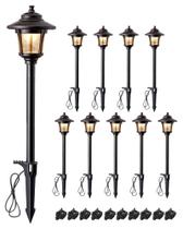 Luzes de caminho para área externa EDISHINE 12V 3W 3000K, kit com 10 unidades Luzes de caminho para área externa EDISHINE 12V 3W 3000K, kit com 10 unidades