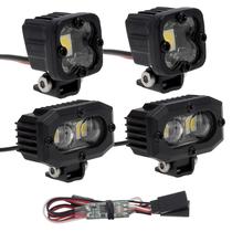 Luzes de carro RC, holofotes LED, escala 1/10 para Axial SCX10