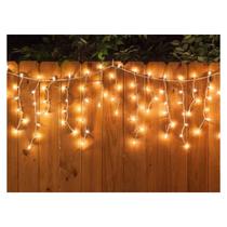 Luzes de cascata 200 LED 5m amarelas CD1024-2 decorativas