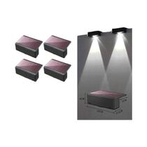 Luzes De Cerca LED À Prova d'Água Com Energia Solar Para Iluminação De Decks, Jardins E Paredes