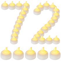 Luzes de chá flutuantes Yakpo Flameless Flickering, pacote com 72 Luzes de chá flutuantes Yakpo Flameless Flickering, pacote com 72