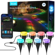 Luzes de chão externas Govee, pacote com 30, 100 m RGBIC, branco quente