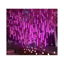 Luzes De Chuva LED Meteor Shower 30/50CM 8 Tubos Luzes De Fada Caindo Como Gotas De Chuva Plugue EU
