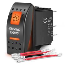 Luzes de condução Rocker Switch Nilight UTV 5 PIN SPST 12V 24V
