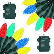 Luzes de corda ASENEK 5,5 m 50 LED multicoloridas à prova d'água Luzes de corda ASENEK 5,5 m 50 LED multicoloridas à prova d'água